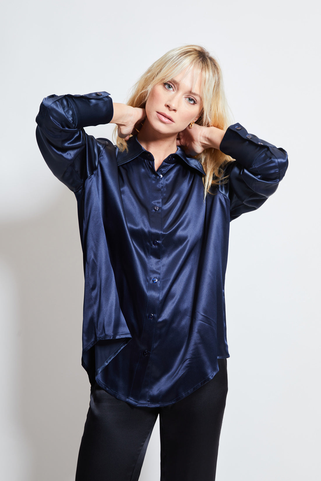 Chemise Léa oversize en Soie