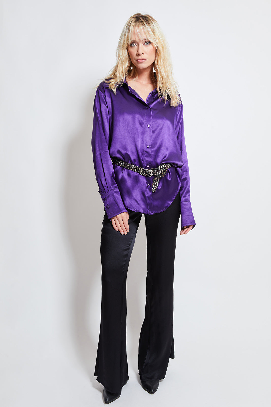 Chemise Léa oversize en Soie