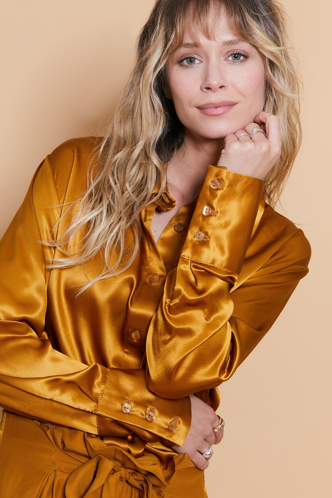 Chemise Léa oversize en Soie