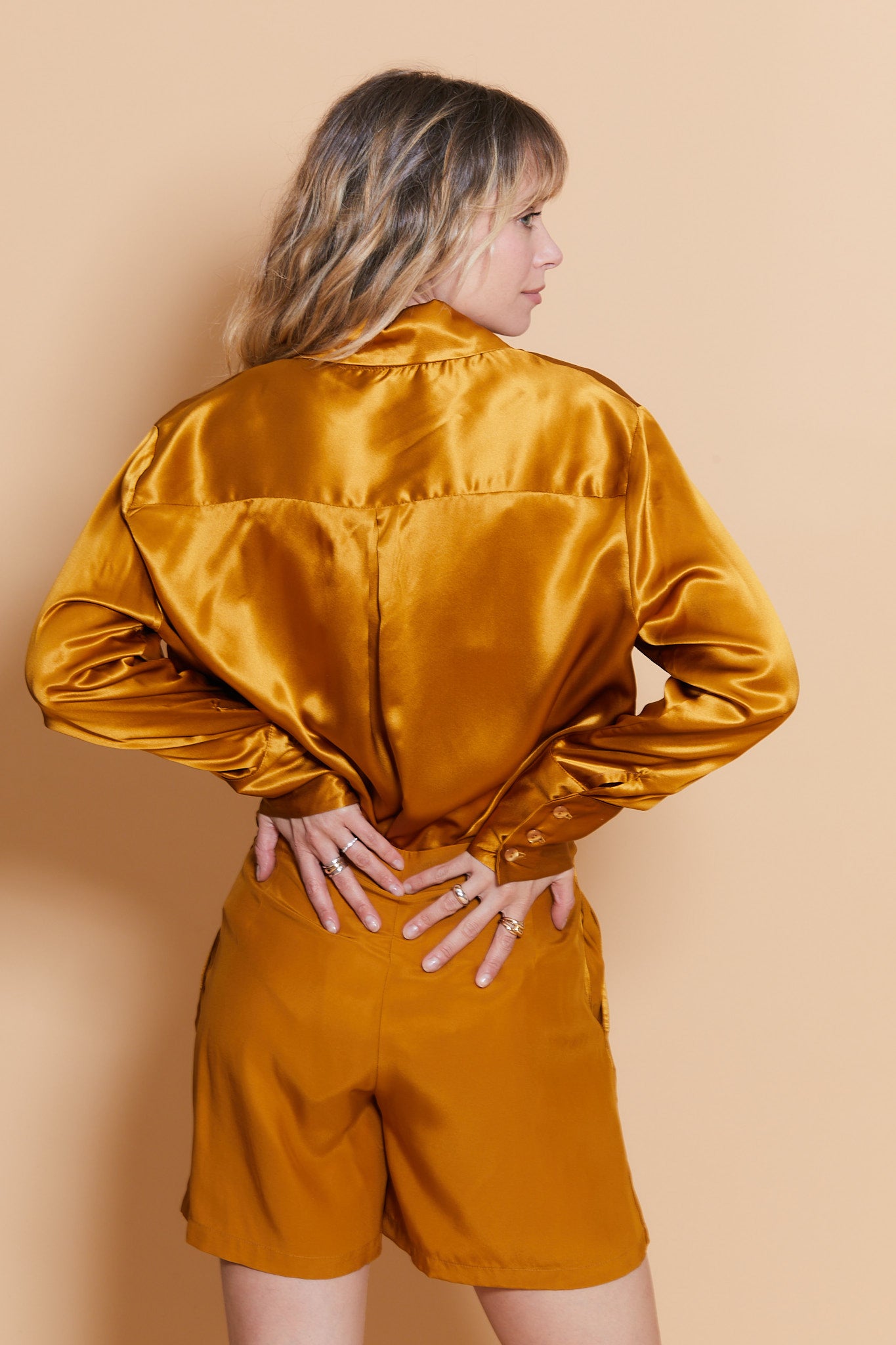 Chemise Léa oversize en Soie