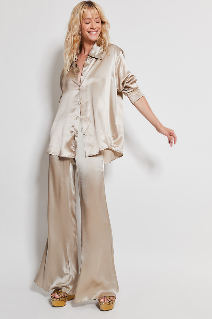 Chemise Léa oversize en Soie