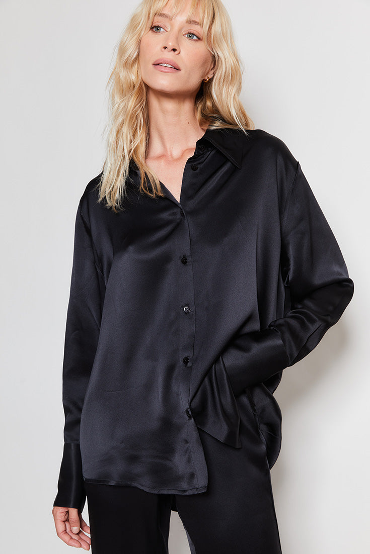 Chemise Léa oversize en Soie