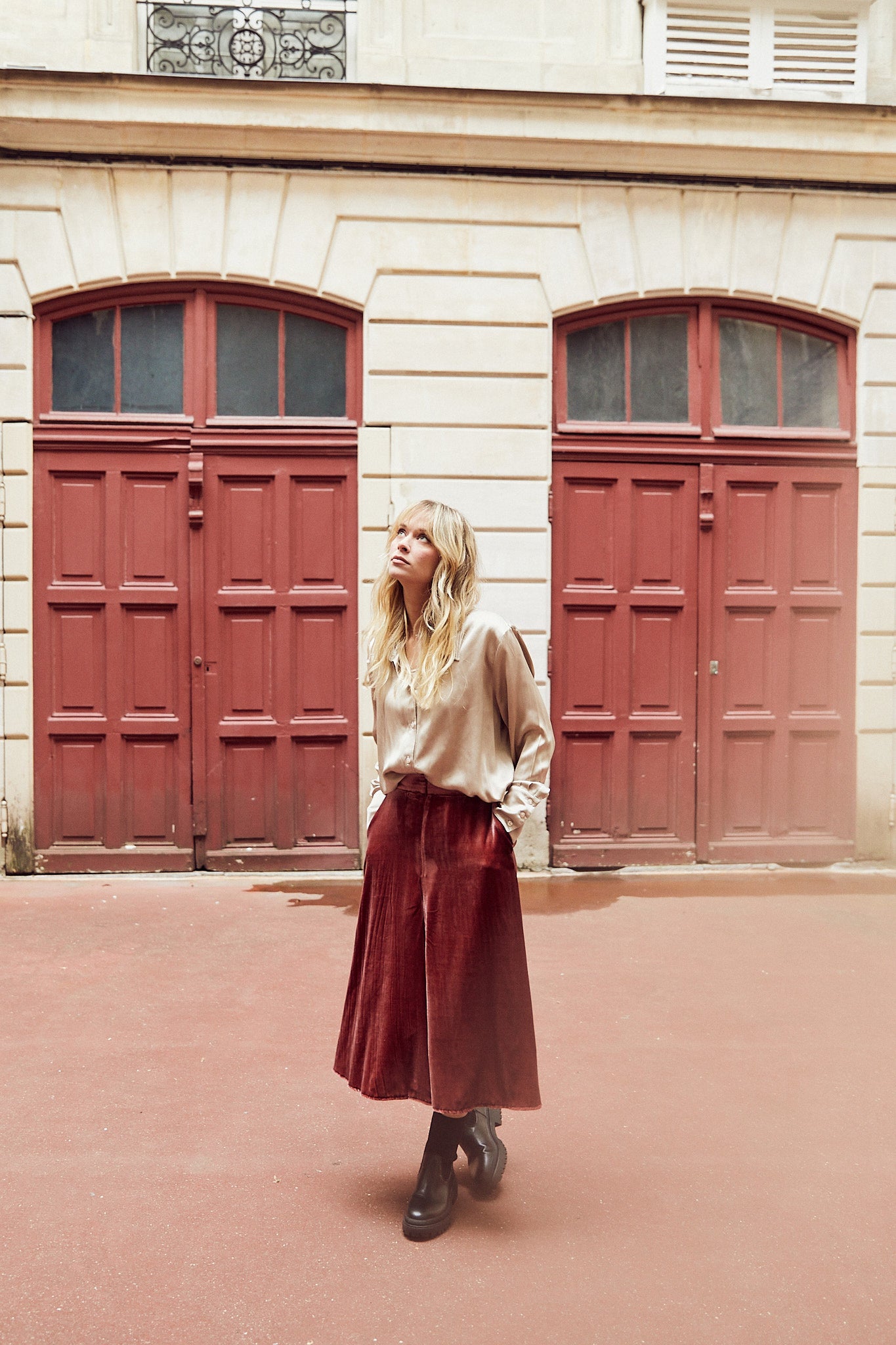 Jupe Charlène Midi – Douceur Automnale