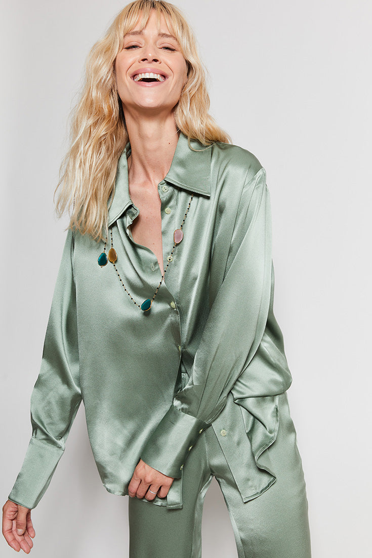 Chemise Léa Aqua - Jeanne L. Paris