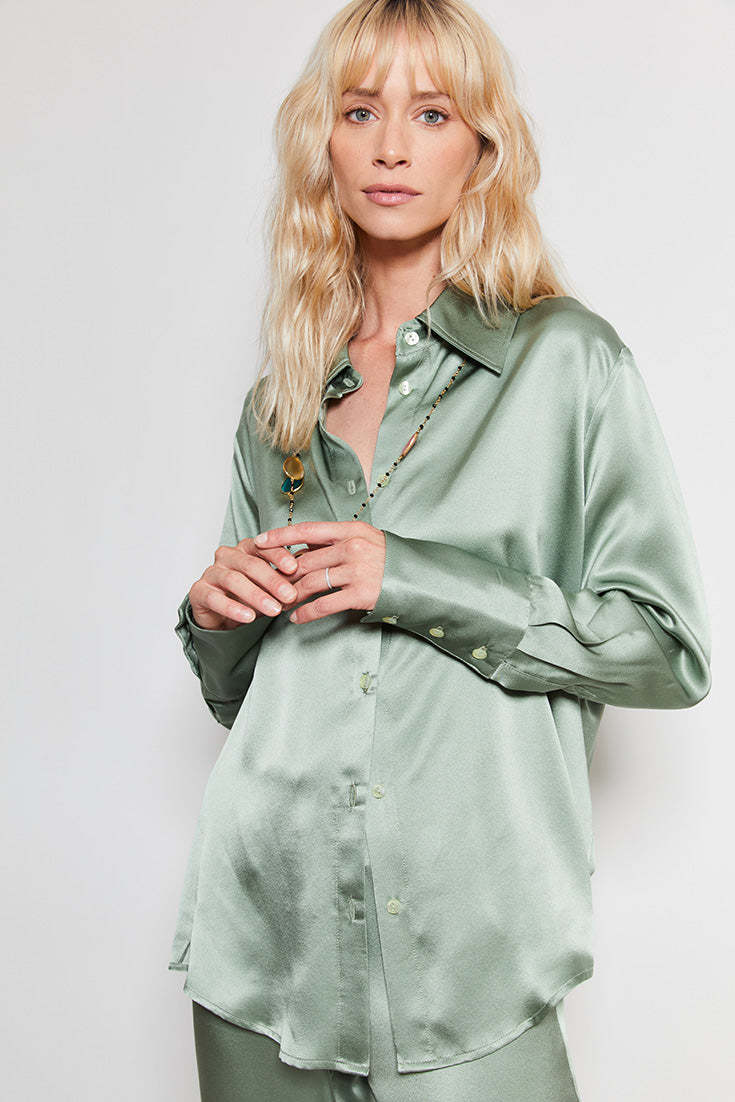 Chemise Léa Aqua - Jeanne L. Paris