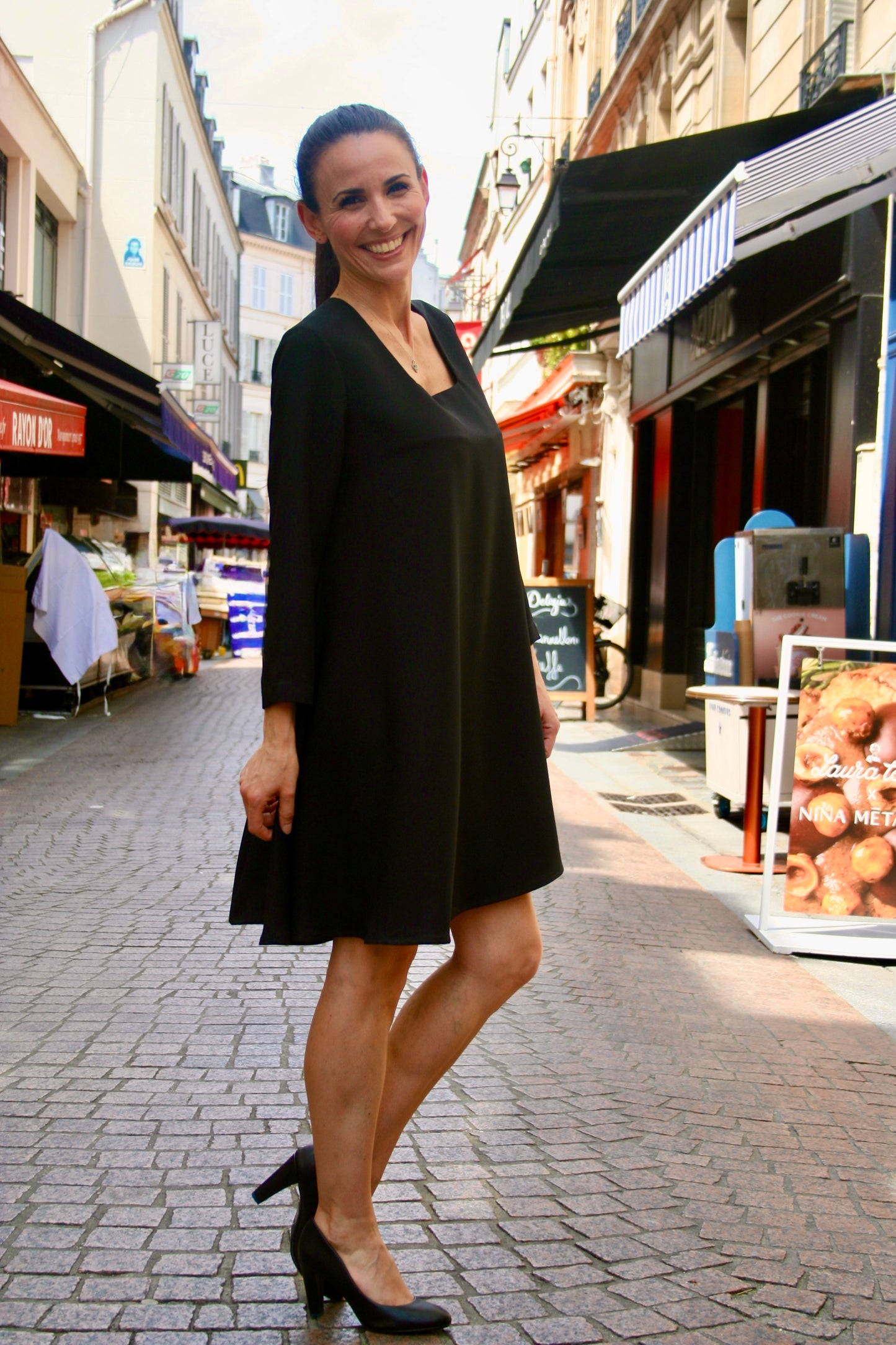 Robe Elisabeth imprimée et uni
