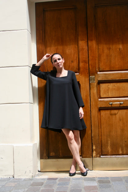 Robe Elisabeth imprimée et uni
